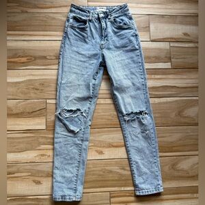 Cotton On Light Blue Ripped Skinny Jeans